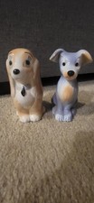 Vintage Walt Disney Lady & Tramp Ceramic Figurine 6 Inches Tall picture