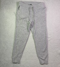 Quince Cashmere Sweatpants Womens Medium Gray Soft Drawstring Knit Wool Tapered picture