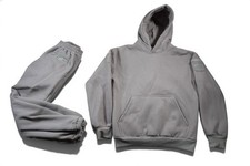 Comfrt Airplane Mode Travel Hoodie Sweatpants 2 Set Medium Light Brown Taupe picture