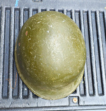 WWII US ARMY M1 HELMET SHELL FRONT SEAM **HAS BEEN PAINTED** picture