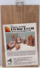 Corona Concepts 7203 Lounge Around Living Room All Wood Dollhouse Furniture Kit picture