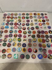 132 Vintage 1990s POGS Milk Caps Mixed Lot Characters Hologram Sports WPF picture