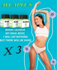 ALCAPLUS KIT  X 3  WEIGHT LOSS SUPPORT  NATURAL DIETARY SUPPLEMENT MEN & WOMEN picture