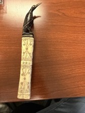 Antique Indonesian Shaman's Medicine Container Hand Carved W/  Wood Dayak/Batak picture
