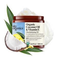 Sky Organics Organic Coconut Oil & Vitamin E 16.9oz - Ultra-Hydrating Oil picture