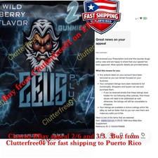 Zeus Wild Berry Gummies Male Sexual Enhancement 5 bags - 10 gummies picture