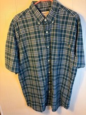 Carhartt Men's Green Plaid Button Down Shirt Size L picture