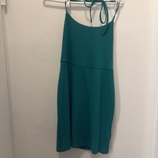 Hurley Women’s Teal Green Halter Dress Size Medium picture