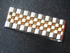Rolex Jubilee 15.5mm Two Tone 18K Yellow Gold & SS Link Money Clip picture