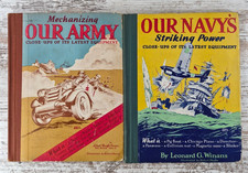 Vtg 1941 Our Navy’s Striking Power & Our Army by Leonard Winans Military Books picture