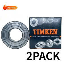 2PCS USA TIMKEN 6206-ZZ 30X62X16MM Double Metal Seal Bearings 6206ZZ picture