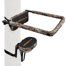 Muddy Outdoors Universal Hunting Tree Stand Reliable Flip Up Shooting Rail Rest picture