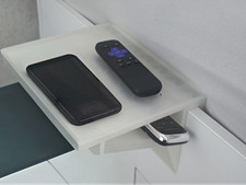 Clip-On Bedside Shelf for 20mm Bed Frame - 25 x 20 cm Nightstand picture
