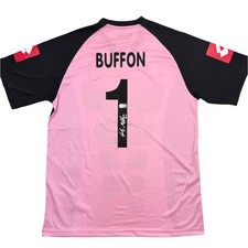 Autographed/Signed Gianluigi Buffon Juventus Pink Jersey Beckett BAS COA picture