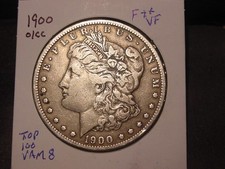 1900-O O/CC MORGAN DOLLAR F ++ VF NICE PQ MORE VF ORIGINAL POPULAR DATE VARIETY picture