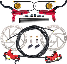 Zoom HB876E 2-PIN/3-PIN 4-Pistons E-Bike Electric Power-Off Hydraulic Brake Set  picture