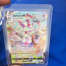 Sylveon VMAX 212/203 Secret Rare Full Art Rapid Strike Holo Evolving Skies picture