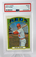 1972 Topps Baseball # 559 PETE ROSE - CINCINNATI REDS  Graded PSA 5 EX picture