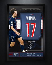 Vitinha Signed PSG Nike Jersey Framed Beckett COA Auto Display picture