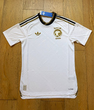 adidas Saudi Arabia 26 Away Authentic Soccer Jersey Men’s S JL6949 NWT White PV picture