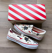 VANS x Fugazi LX Classic Slip-On 98 White Skate Shoes Men’s US 9 D picture
