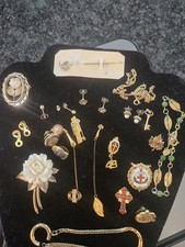 Large Collection Of Antique 1/20 Gold Filled & Gold Plated Jewelry & Pins picture