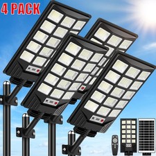 4PCS Solar Street Lights Outdoor 20000000LM Dusk to Dawn LED Motion Sensor Light picture