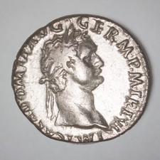 Domitian AR Denarius 86 AD Minerva Reverse Roman Silver Coin RIC II.1 447 picture