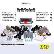 Heavy Duty Floor Scale Kit 5000 lb Load Cell Platform Weighing System NEW picture
