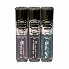 L'Oréal Paris Plump Ambition Hyaluron pH Lip Oil Lot of 3 picture