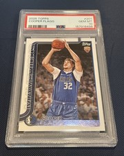 2025 TOPPS - COOPER FLAGG #201 Rookie Card (RC) Mavericks ROY PSA 10 💎 picture