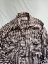 Vintage wrangler Pearl snap made in USA size Large 16-34 picture