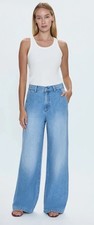 Pistola Dalia  Palo Alto Wide Leg Jeans Indigo Size: 32 NWT picture