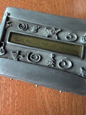 Pewter Trinket Box, Treats, Treasures, Ultimate Pleasures... picture