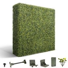 Artificial Boxwood Hedge Wall Greenery Fake Grass Outdoor Partition Wall Decor picture