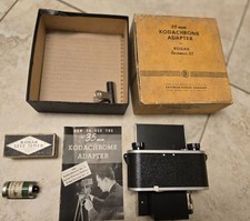 Vintage Kodak 35mm Kodachrome Adapter for Recomar 33 w/ Box & Instructions Timer picture