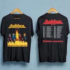 Dokken band Tour Dates T-shirt 2-sided Black S-4XL picture