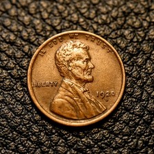 (ITM-7991) 1920-D Lincoln Cent ~ XF /EF Details ~ Carbon Spot on Reverse picture