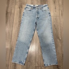Agolde 90'S PINCH WAIST CROP in ripple NWT Sz 29 picture