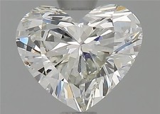 0.92 Carat Cert. GIA Heart Cut Natural Mined Diamond Loose J color VS1 clarity picture