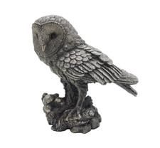 Country Artists Sterling Silver Filled Perched Owl Figurine Statue Vintage 1997 picture