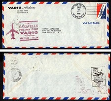 #J391f Varig Airlines First Jet Flight December 21 1959 NY AMF to Belem Brazil picture