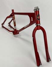 1983 Takara Outlaw Frameset Red Old School BMX Frame Fork Kuwahara Vintage 1980s picture
