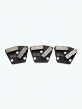3-Pack Double Segment Diamond Grinding Shoes (30/40 Grit, Medium Bond) picture