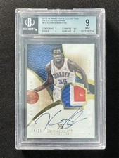 2012-13 Immaculate Collection Kevin Durant #187 Patch Jersey Auto /25 BGS 9 picture
