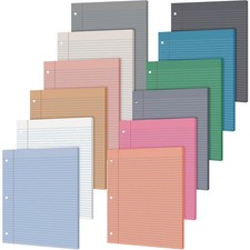 PerKoop 600 Sheets Colored Loose Leaf Paper 8.5 x 11 college ruled Lined 3 Ho... picture