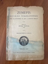 FREE SHIP 1925 Zemepis Republiky Ceskoslovenskej Kopcan Book Czechoslovakia picture