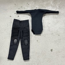 PB-PN-SET: 1/12 Black compression shirt & tactical pants for 6