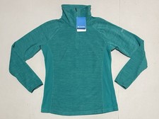 Columbia Glacial Fleece III 1/2 Zip Pullover Women’s Large Teal Long Sleeve NWT picture