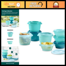 16-Piece Vintage Green Food Storage Container Set, BPA Free, Dishwasher Safe, Ai picture